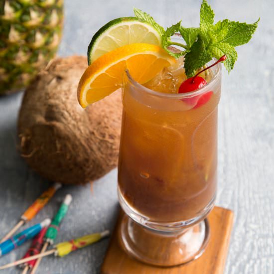 Tiki Passion Rum Cocktail