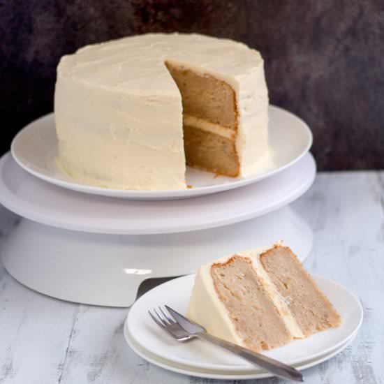 Banana Cake With Vanilla Icing