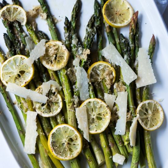 Lemon & Parmesan Roasted Asparagus