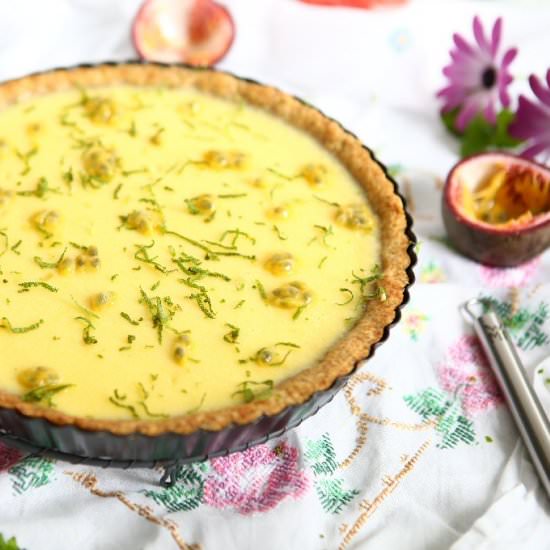 Lime Passionfruit Tart