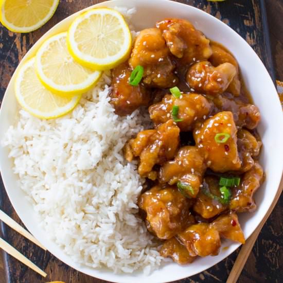 Crispy Honey Lemon Chicken