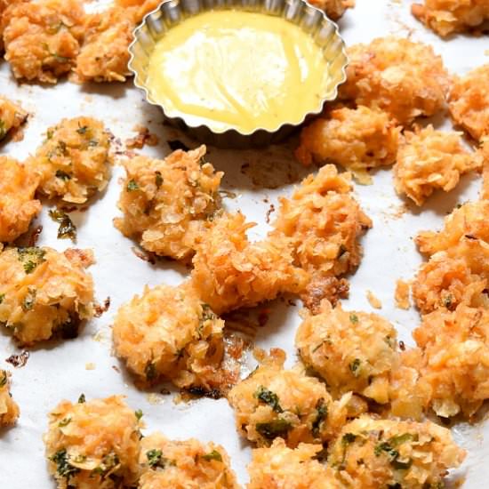 Oven Baked Popcorn Chicken