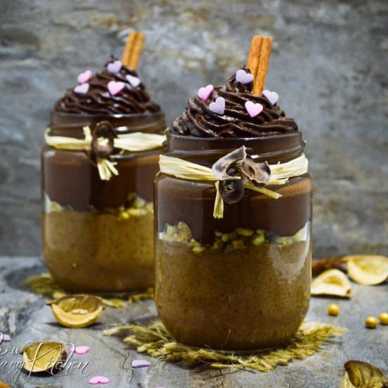 Carob and Chocolate Oatmeal Dessert