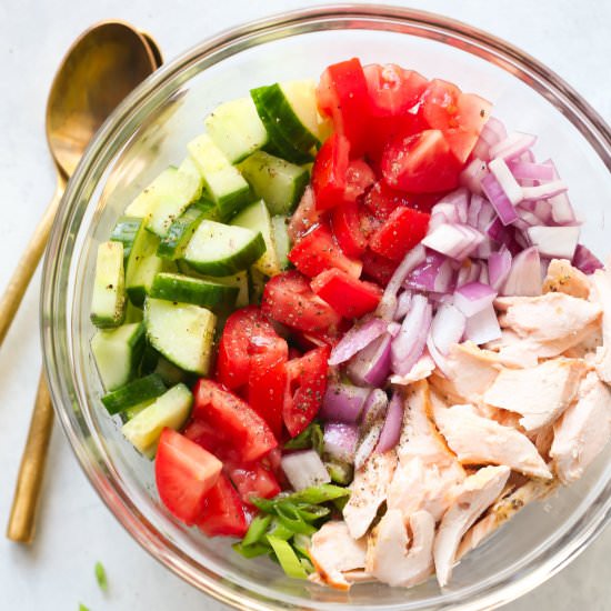 Salmon Chopped Salad