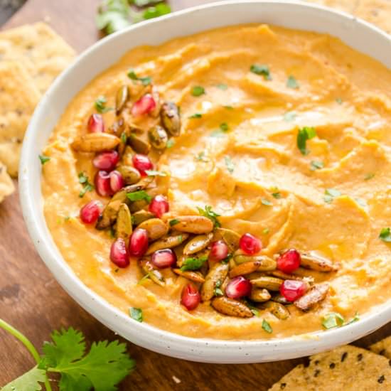 Butternut Squash Hummus w/ Pepitas