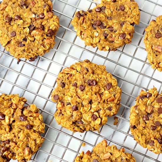 Pumpkin Chocolate Chip Pecan Cookie