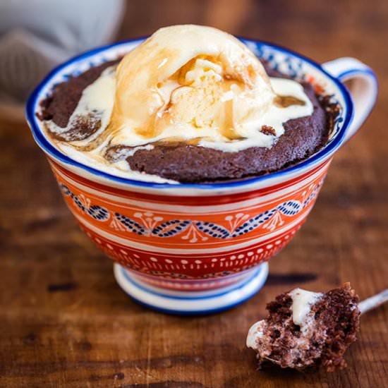 Chocolate Nutella Mug Cake