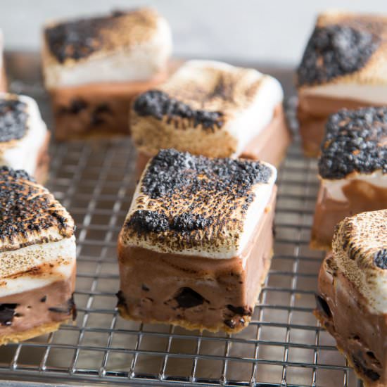 S’mores Ice Cream Bars