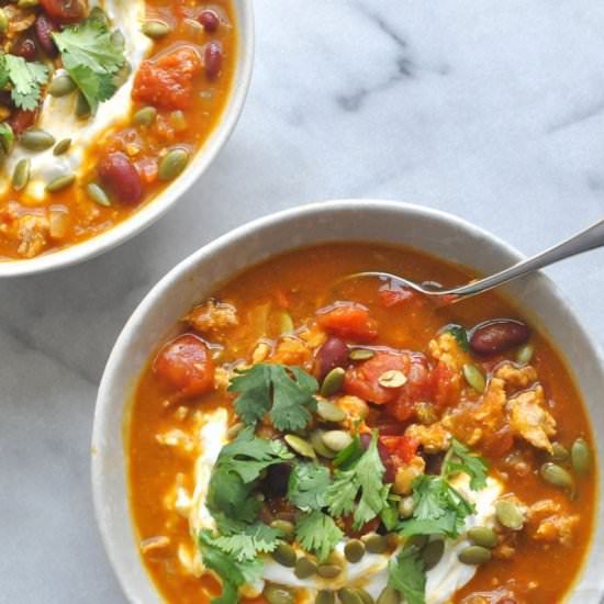 Turkey Pumpkin Chili