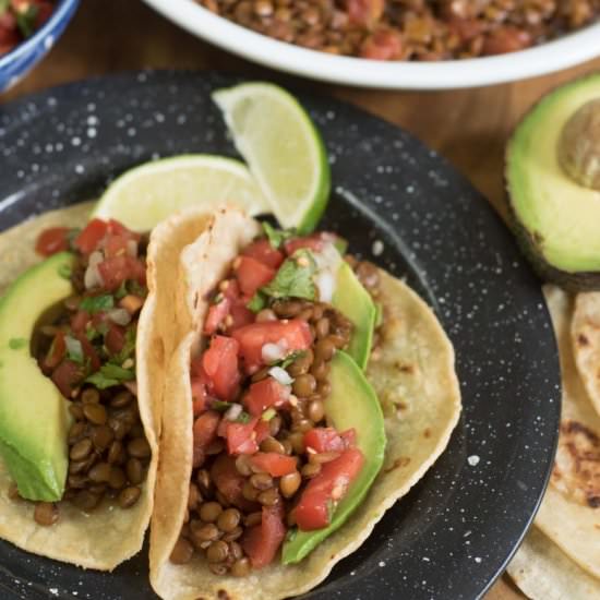 Quick and Easy Lentil Tacos