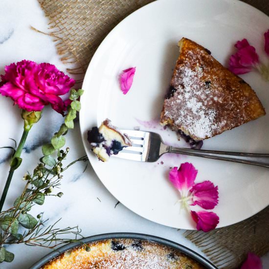 Gluten-Free Blueberry Lemon Clafout