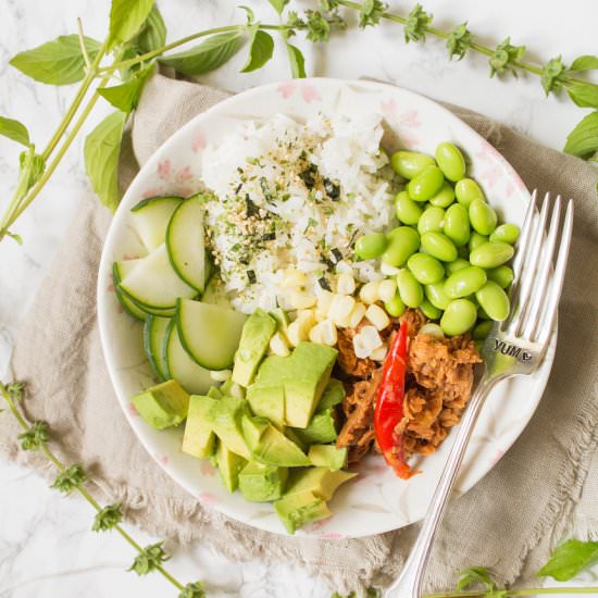 Spicy Thai Chili Tuna Poke Bowl