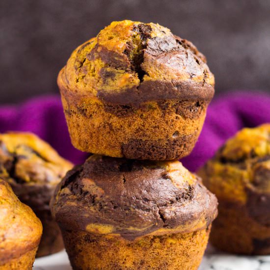 Pumpkin Chocolate Muffins