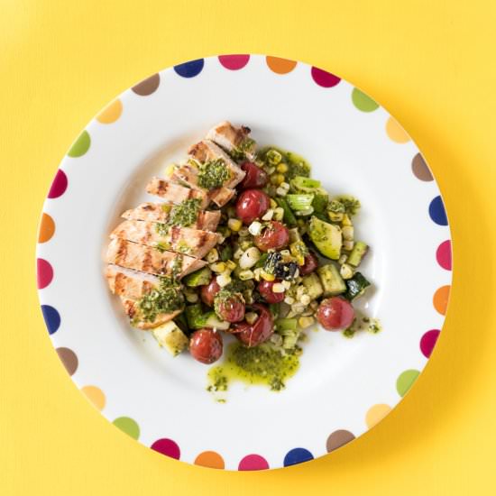 Lime Grilled Chicken and Vegetables