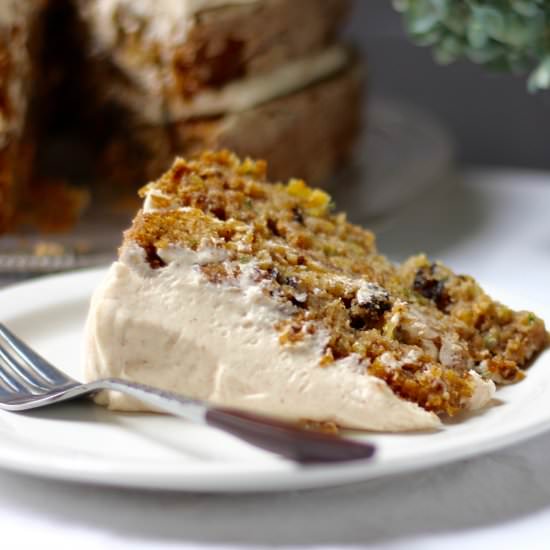 Zucchini Walnut Spice Cake