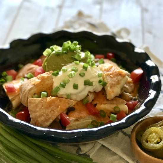 Southwest Breakfast Nachos