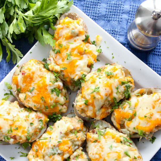 East Loaded Twice Baked Potatoes