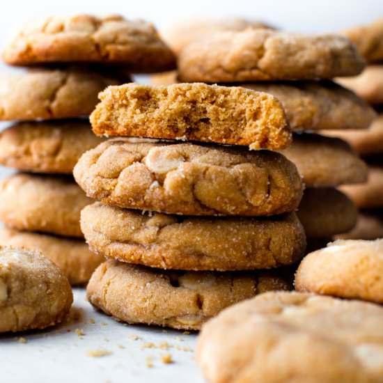 White Chocolate PB Cookies