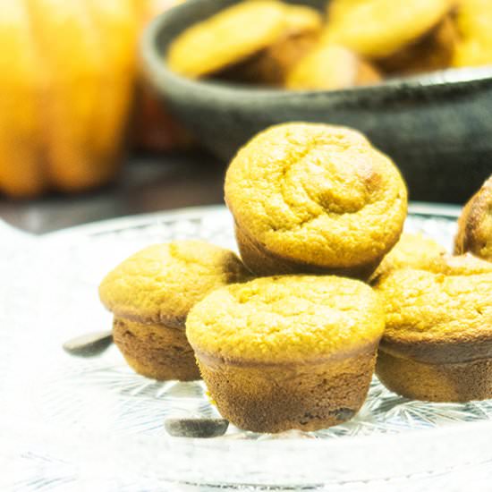 Mini Chocolate Chip Pumpkin Muffins