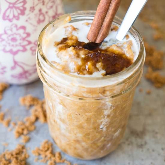 Pressure Cooker Pumpkin Spice Latte Oats
