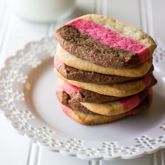 Neapolitan Butter Cookies