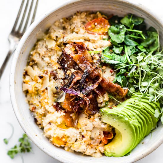 Savory Slow Cooker Oatmeal