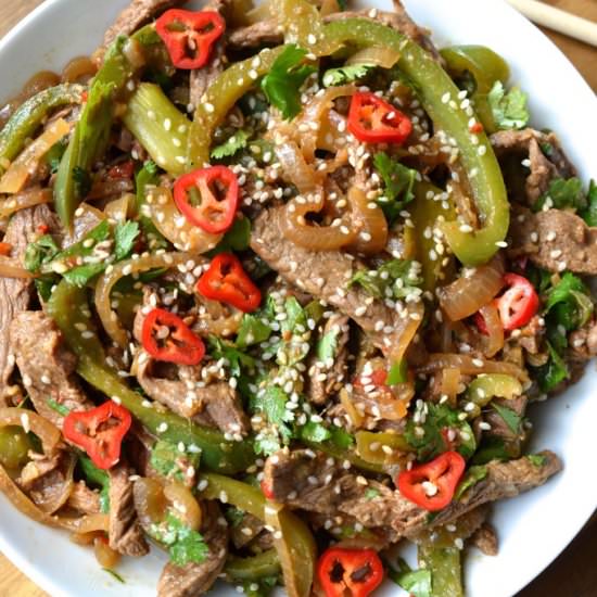 Ginger Beef Stir Fry
