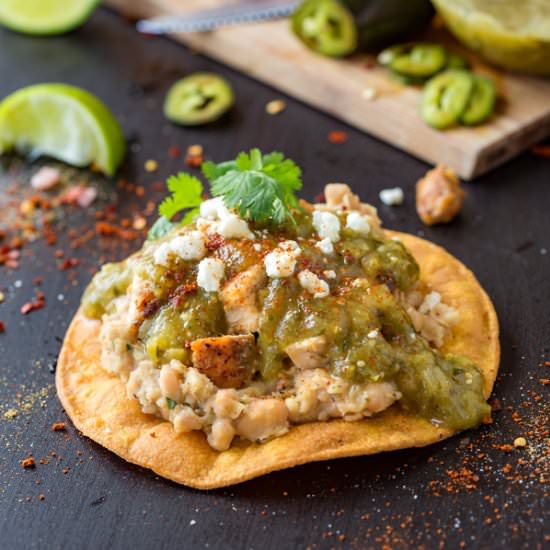 Chicken Tostadas