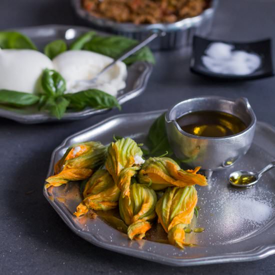 Stuffed Squash Blossoms