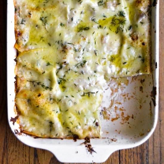 White Mushroom Lasagna