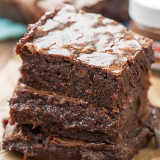 BEST Nutella Brownies