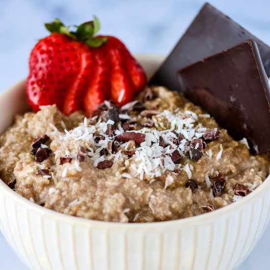 Chocolate Cauliflower Oatmeal