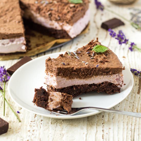 Lavender Chocolate Mousse Torte