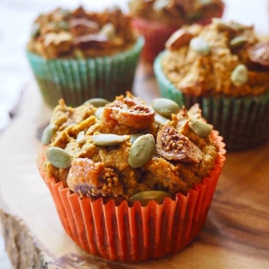 Paleo Pumpkin Fig Muffins