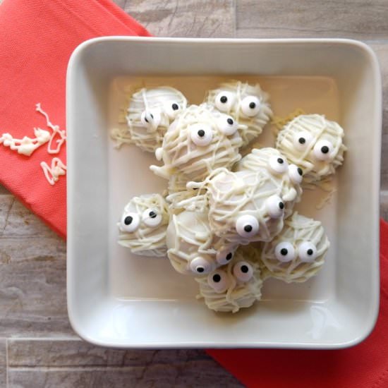 Pumpkin Spice Mummy Truffles