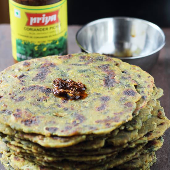 Palak Thepla: Spinach Indian Bread