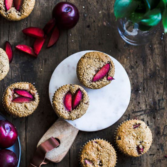 Plum Quinoa Muffins