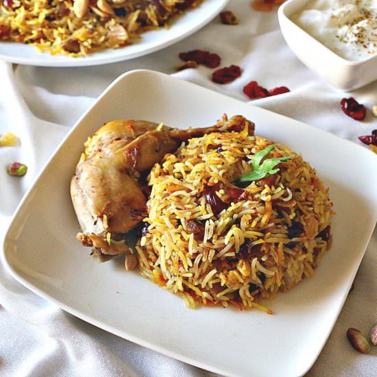 Saffron Rice Pilaf with Chicken