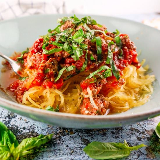 Spaghetti Squash Bolognese