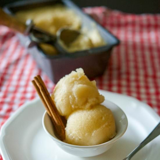 Apple Cider Sorbet