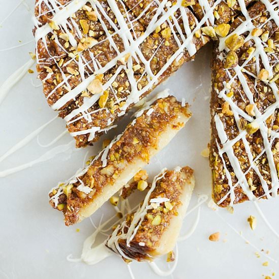 Pistachio Honey Bars