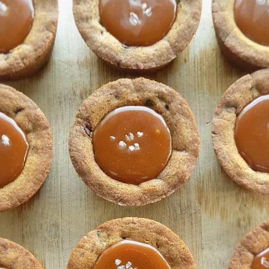 Salted Caramel Cookie Cups