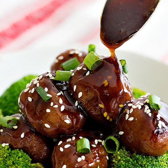 Ginger Garlic Chicken Meatballs
