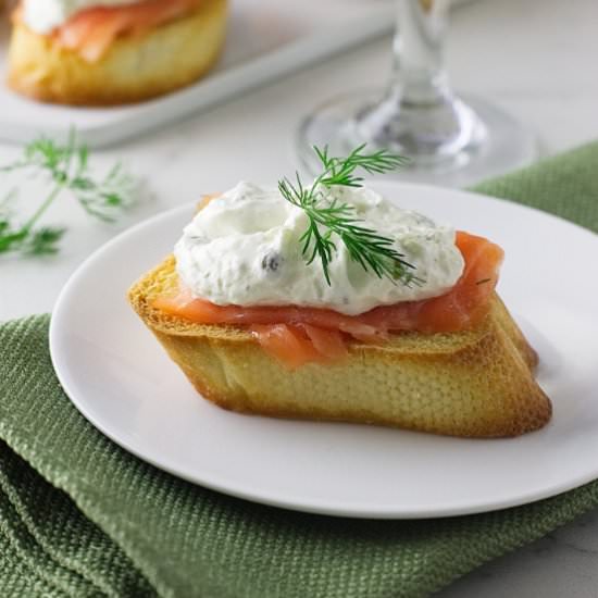 Smoked Salmon Bruschetta