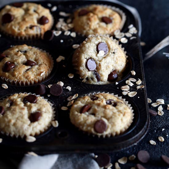 Oatmeal Chocolate Chip Muffins