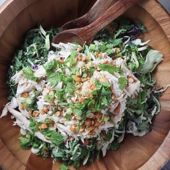 Chopped Chicken and Kale Salad