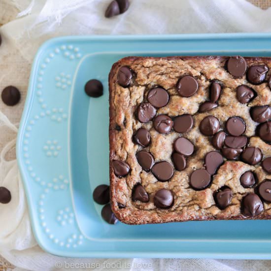 Almond Chocolate Chip Banana Bread