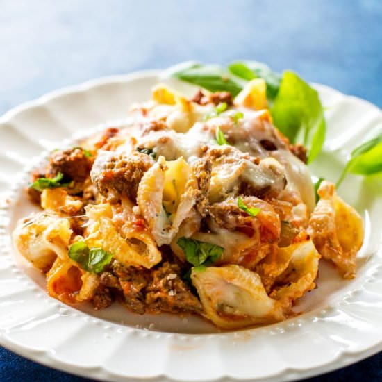 Unstuffed Shells Casserole