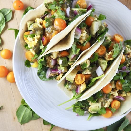 Tomatillo Paleo Breakfast Tacos