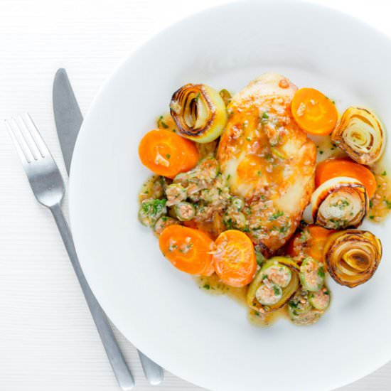 Chicken Piccata With Carrots
